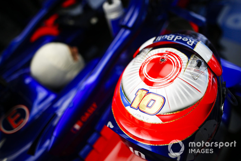 Le casque de Pierre Gasly, Scuderia Toro Rosso STR13