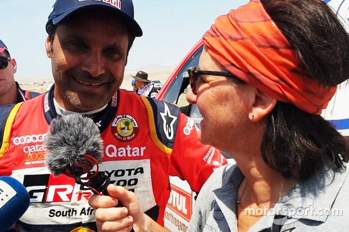 Ellen Lohr con Nasser Al-Attiyah