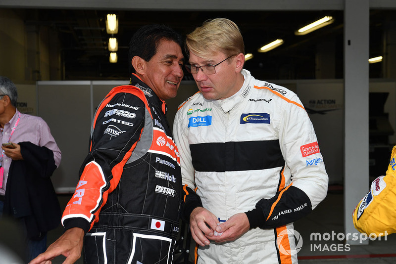 Aguri Suzuki et Mika Häkkinen