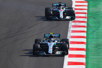 Valtteri Bottas, Mercedes AMG F1 W09 EQ Power+ and Lewis Hamilton, Mercedes AMG F1 W09 EQ Power+