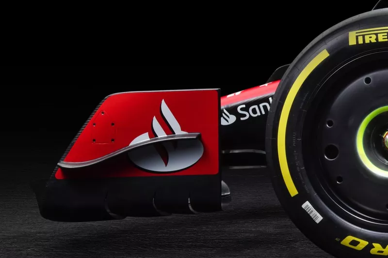 Ferrari SF-23. detail front wing