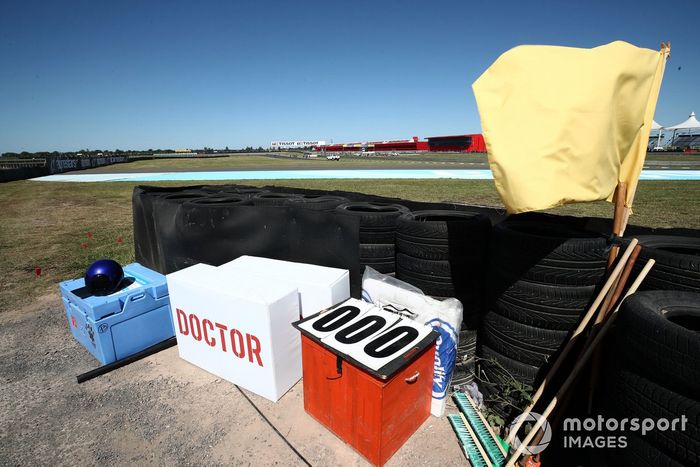 El puesto de oficiales de pista