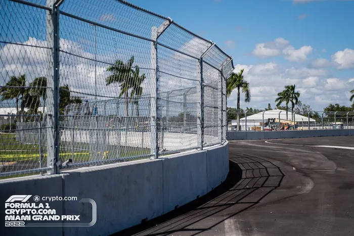 Aspectos de la pista de Miami