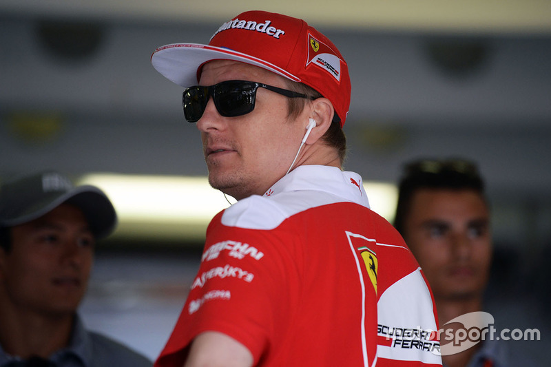 Kimi Raikkonen, Ferrari on the drivers parade