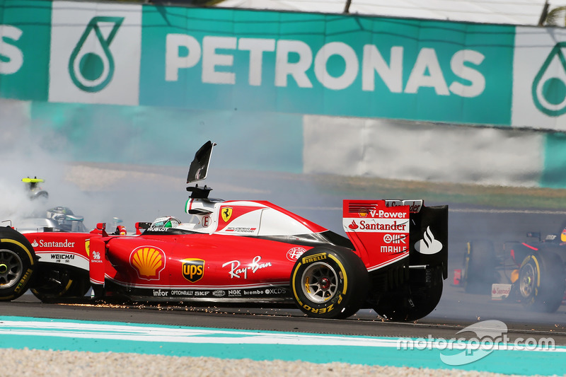 Sebastian Vettel, Ferrari, SF16-H, Ausfall