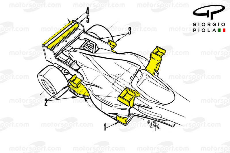 Tyrrell 025 dengan sayap-X, GP Monako 1997