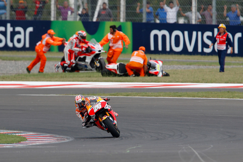 Podium chanceux pour Pedrosa