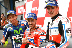 Poleman Andrea Dovizioso, Ducati Team, secondo qualificato Valentino Rossi, Yamaha Factory Racing, t