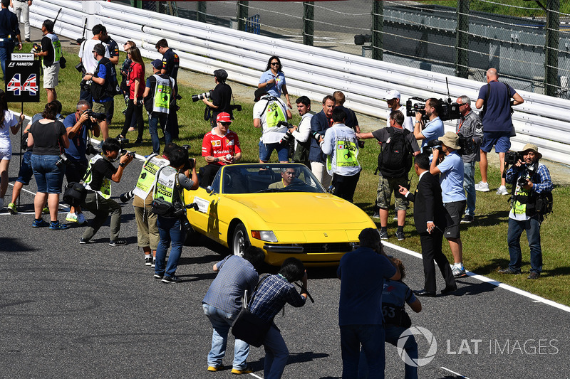 Kimi Raikkonen, Ferrari on the drivers parade