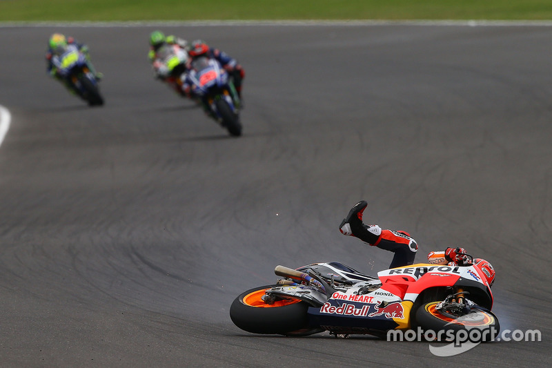 Marc Marquez, Repsol Honda Team, crash