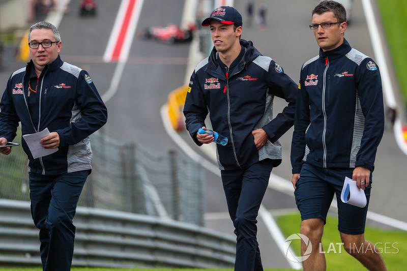 Daniil Kvyat, Scuderia Toro Rosso walks the track