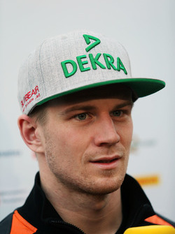 Nico Hülkenberg, Sahara Force India F1 im Gespräch mit der Presse