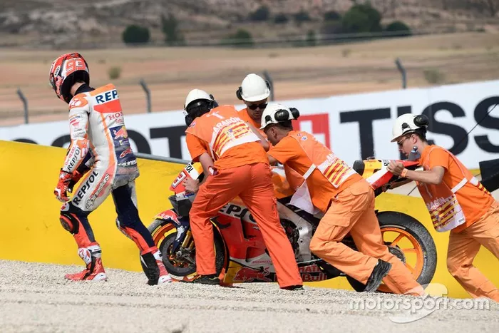 Marc Marquez, Repsol Honda Team crash
