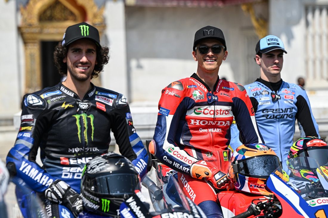 Alex Rins, Yamaha Factory Racing, Luca Marini, Honda HRC, Fermin Aldeguer, Gresini Racing