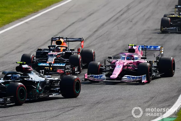 Lance Stroll, Racing Point RP20,  Max Verstappen, Red Bull Racing RB16
