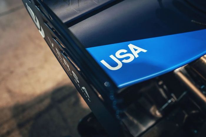 Decoración especial del equipo Williams para el GP de Estados Unidos
