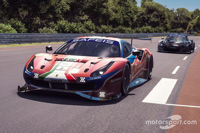 #51 Ferrari - AF Corse Ferrari 488 GTE: Nicklas Nielsen, Federico Leo, Kasper Stoltze, Amos Laurito, #88 Dempsey-Proton Racing Porsche 911 RSR: Riccardo Pera, Loek Hartog, Michael Francesconi, Kevin Van Dooren