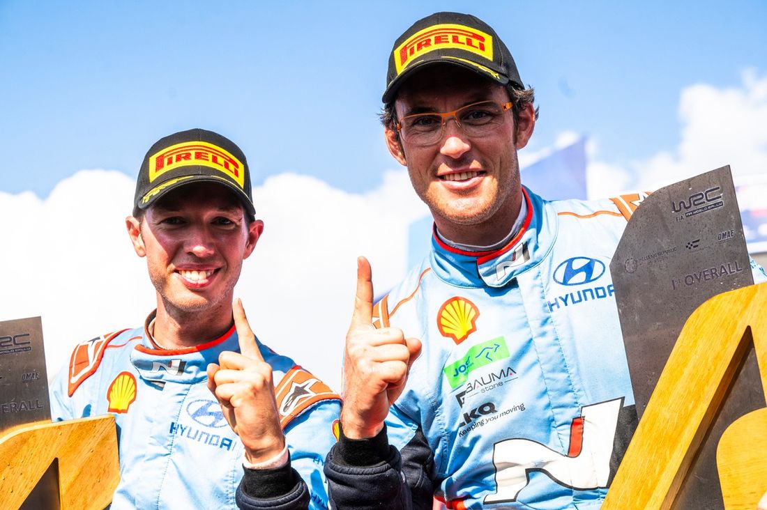 Ganador Thierry Neuville, Martijn Wydaeghe, Hyundai World Rally Team Hyundai i20 N Rally1