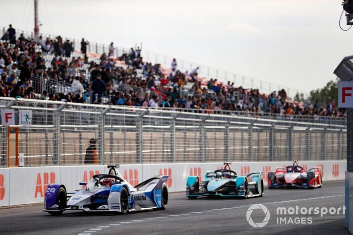 Maximilian Gunther, BMW I Andretti Motorsports, BMW iFE.20 Mitch Evans, Jaguar Racing, Jaguar I-Type 4, Pascal Wehrlein, Mahindra Racing, M6Electro 