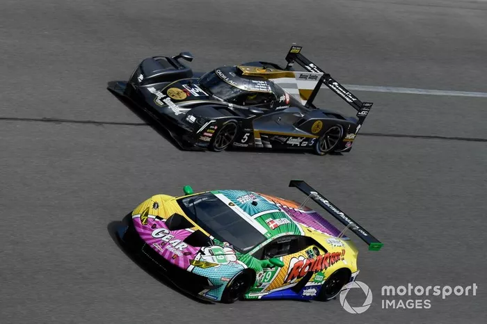 #19 GEAR Racing powered by GRT Grasser Lamborghini Huracan GT3, GTD: Christina Nielsen, Katherine Legge, Tati Calderon, Rahel Frey, #5 Mustang Sampling Racing / JDC-Miller MotorSports Cadillac DPi, DPi: Sebastien Bourdais, Loic Duval, Tristan Vautier, Joao Barbosa