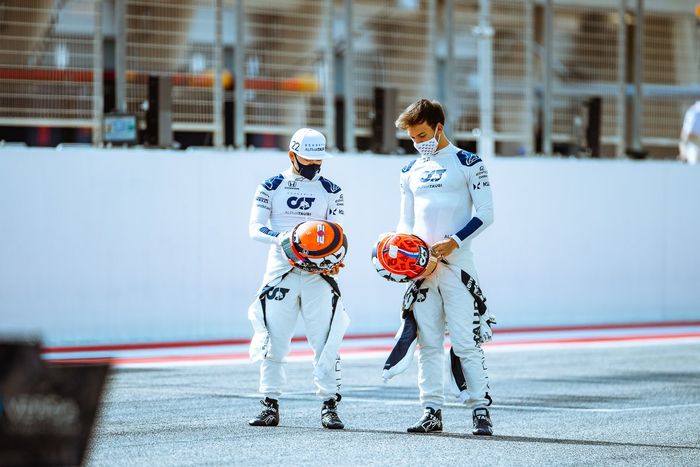 Yuki Tsunoda and Pierre Gasly, AlphaTauri