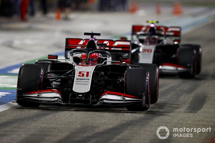 Pietro Fittipaldi, Haas F1 Haas VF-20, Kevin Magnussen, Haas VF-20