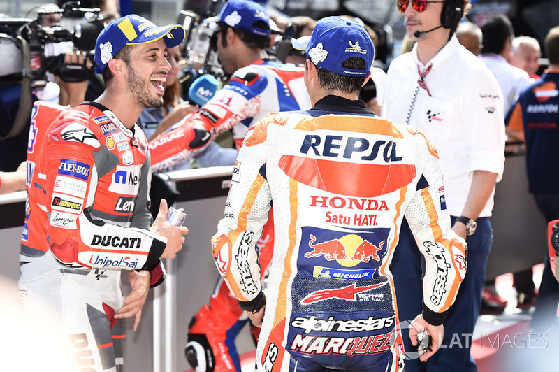 Peraih pole, Marc Marquez, Repsol Honda Team, start kedua, Andrea Dovizioso, Ducati Team
