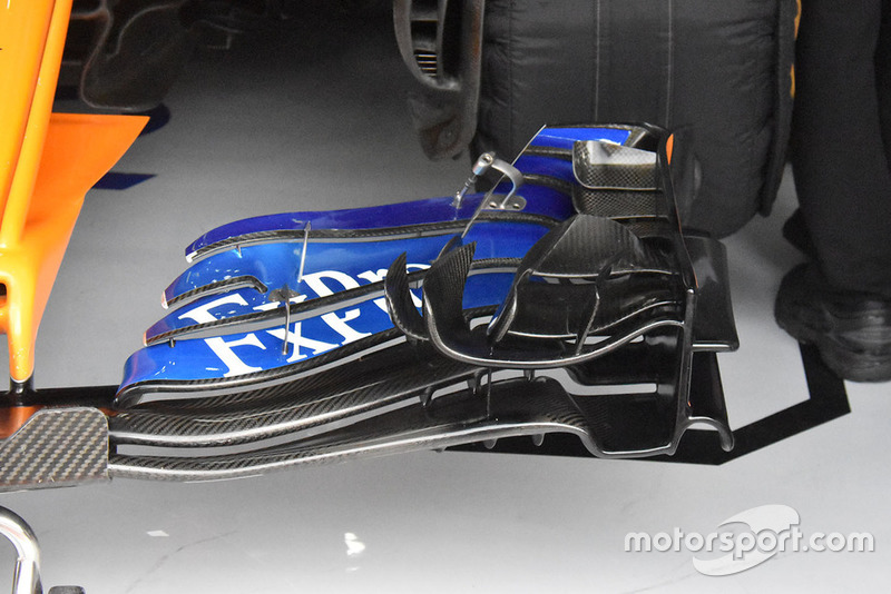 McLaren front wing technical detail