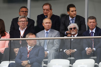 Ross Brawn, Motorsporları Direktörü, FOM, Vladimir Putin, Rusya Başkanı ve Bernie Ecclestone