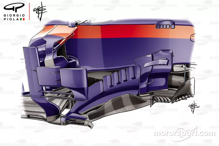 Toro Rosso STR13: Bargeboard usado no GP do Brasil