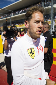 Sebastian Vettel, Ferrari, on the grid