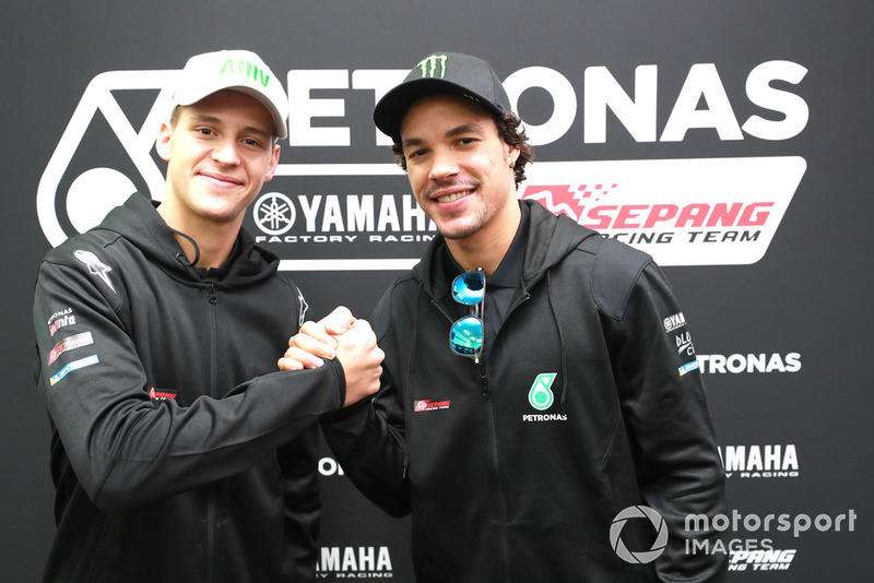 Fabio Quartararo e Franco Morbidelli na Petronas Yamaha SRT