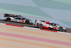 #5 Toyota Racing, Toyota TS050 Hybrid: Sébastien Buemi, Kazuki Nakajima, Anthony Davidson; #2 Porsch