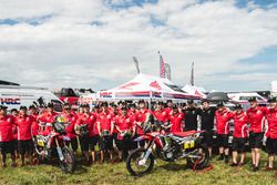 Foto de equipo del Monster Energy Honda