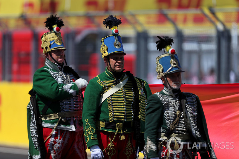 National Anthem is observed on the grid