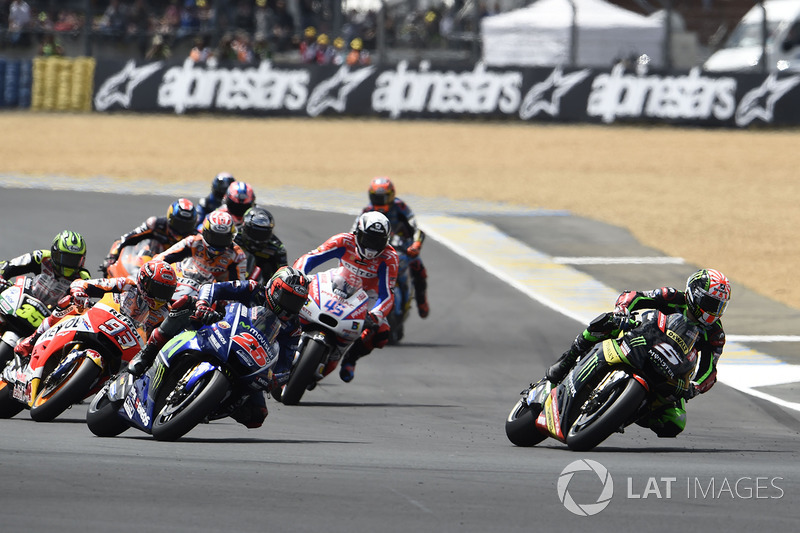 Johann Zarco, Monster Yamaha Tech 3 dépasse Maverick Viñales, Yamaha Factory Racing