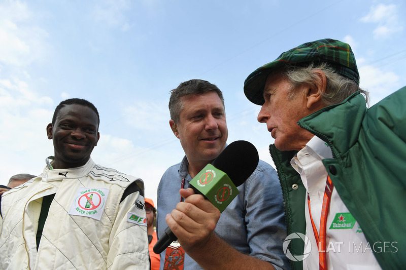 Dida, David Croft, Sky TV Commentator and Sir Jackie Stewart