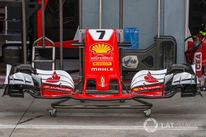 Ferrari SF70H nariz y el ala delantera