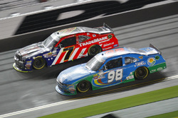 Aric Almirola, Ford, Justin Allgaier, JR Motorsports Chevrolet