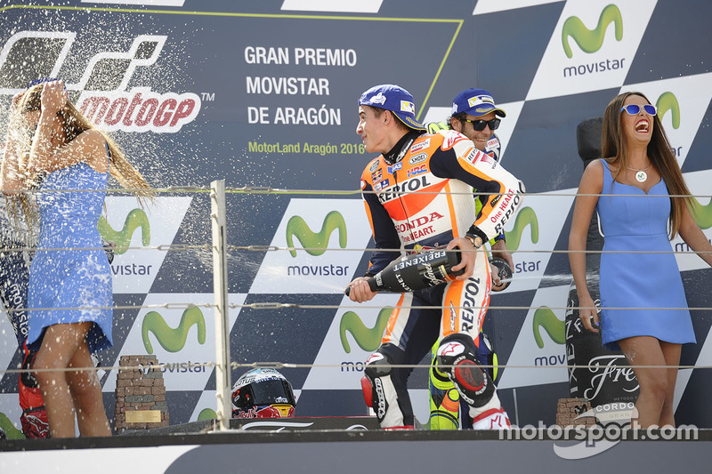 Den meisten Spaß aber hat Sieger Marquez