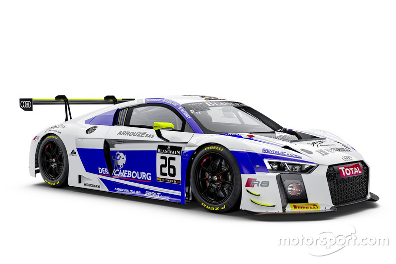 #26 Sainteloc Racing, Audi R8 LMS: Grégory Guilvert, Christopher Haase, Mike Parisy