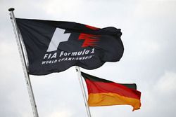 F1 and German flags