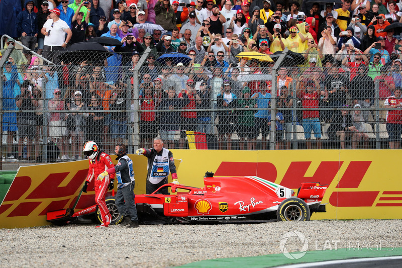 Accidente de Sebastian Vettel, Ferrari SF71H