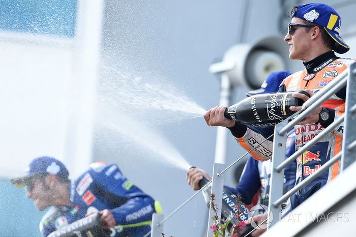 Podio: ganador de la carrera Marc Marquez, Repsol Honda Team