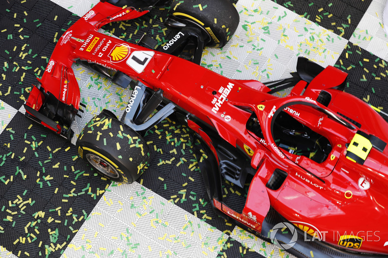 The car of Kimi Raikkonen, Ferrari SF71H