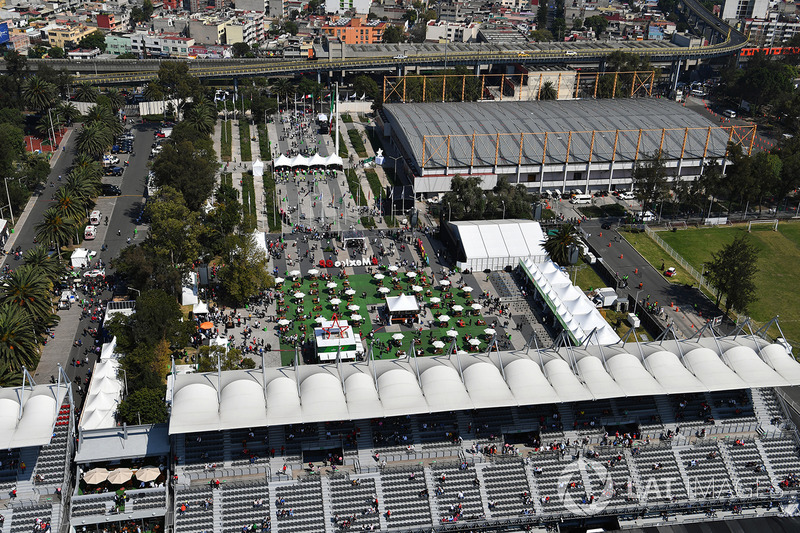 Vista desde el aire de la pista