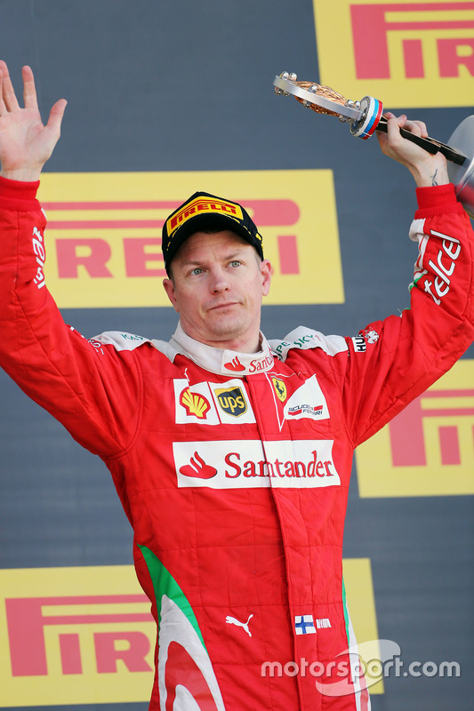 Podium: Kimi Räikkönen, Ferrari