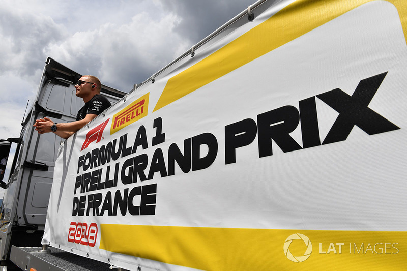 Valtteri Bottas, Mercedes-AMG F1 on the drivers parade