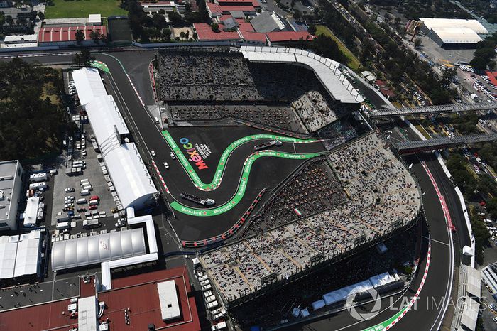 Vista desde el aire de la pista