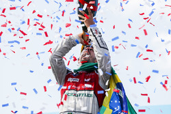 Lucas di Grassi, Audi Sport ABT Schaeffler, celebrates on the podium